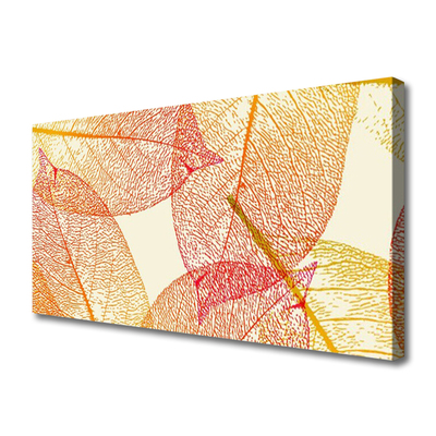 Canvas Kunstdruck Blätter Kunst