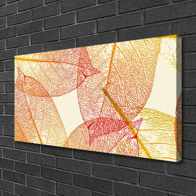 Canvas Kunstdruck Blätter Kunst