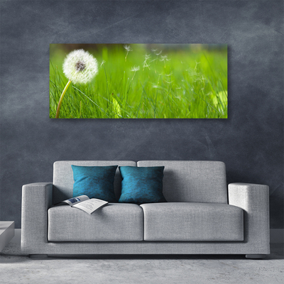 Canvas Kunstdruck Pusteblume Gras Pflanzen