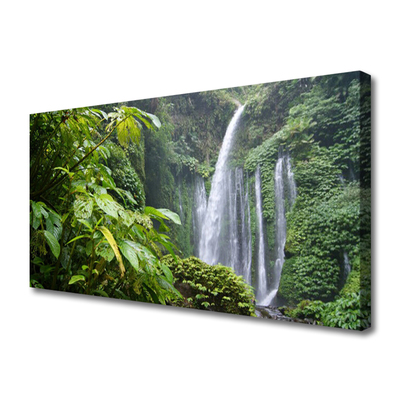 Canvas Kunstdruck Wasserfall Natur