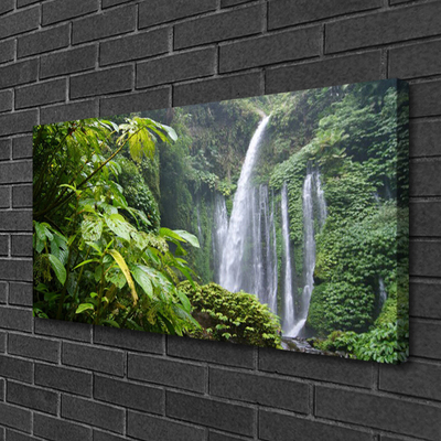 Canvas Kunstdruck Wasserfall Natur