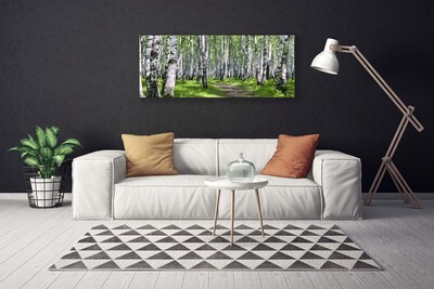 Canvas Kunstdruck Wald Fußpfad Natur