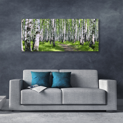 Canvas Kunstdruck Wald Fußpfad Natur