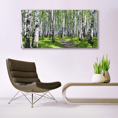 Canvas Kunstdruck Wald Fußpfad Natur