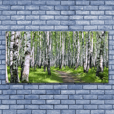 Canvas Kunstdruck Wald Fußpfad Natur