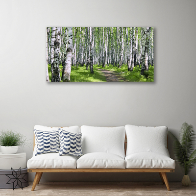 Canvas Kunstdruck Wald Fußpfad Natur