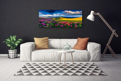 Canvas Kunstdruck Wiese Blumen Natur