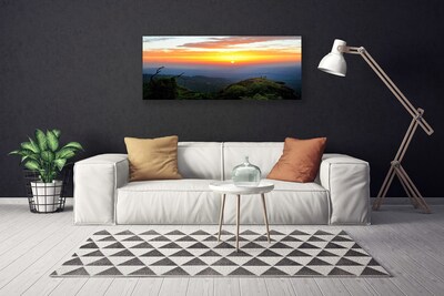 Canvas Kunstdruck Gebirge Wälder Landschaft