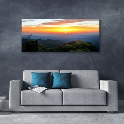 Canvas Kunstdruck Gebirge Wälder Landschaft