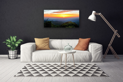 Canvas Kunstdruck Gebirge Wälder Landschaft