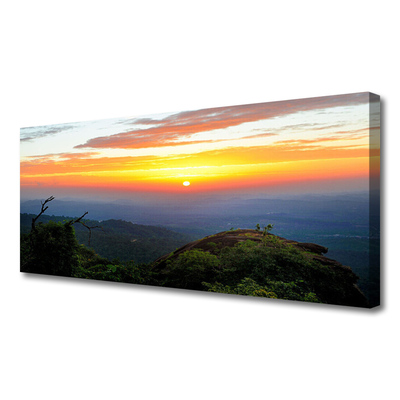 Canvas Kunstdruck Gebirge Wälder Landschaft