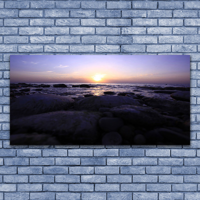 Canvas Kunstdruck Steine Meer Landschaft