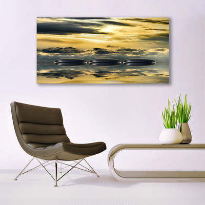 Canvas Kunstdruck Steine Wasser Kunst