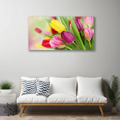 Canvas Kunstdruck Tulpen Pflanzen