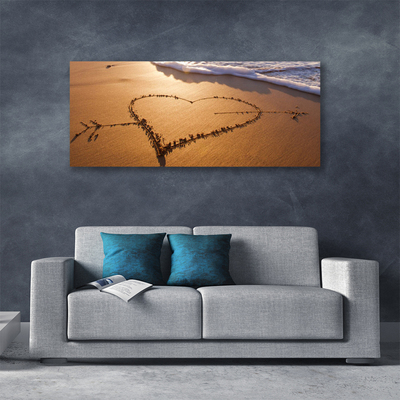 Canvas Kunstdruck Strand Kunst