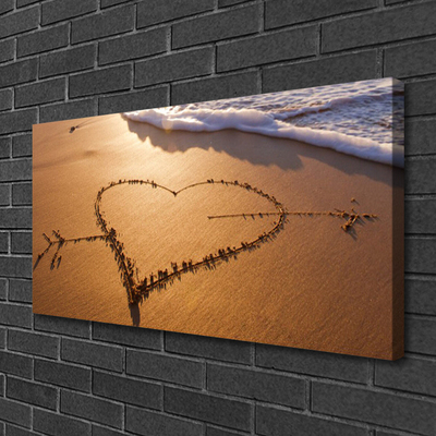 Canvas Kunstdruck Strand Kunst