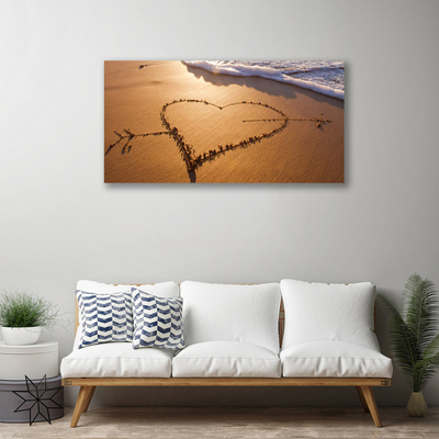 Canvas Kunstdruck Strand Kunst