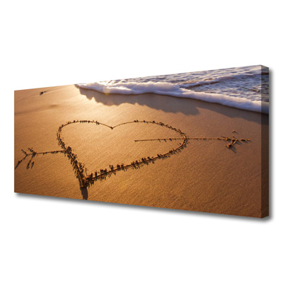 Canvas Kunstdruck Strand Kunst