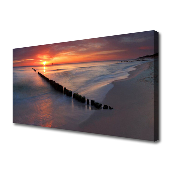 Canvas Kunstdruck Strand Meer Landschaft