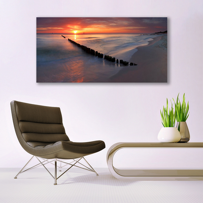 Canvas Kunstdruck Strand Meer Landschaft