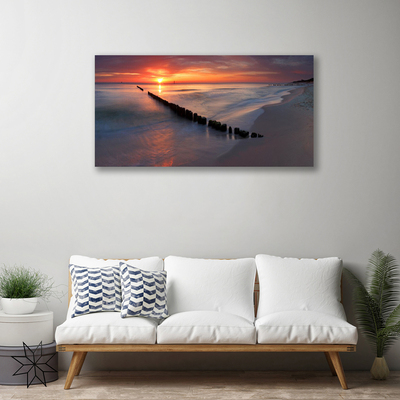 Canvas Kunstdruck Strand Meer Landschaft