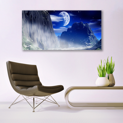 Canvas Kunstdruck Gebirge Nacht Landschaft