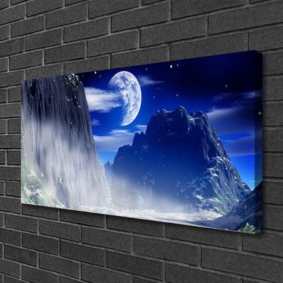 Canvas Kunstdruck Gebirge Nacht Landschaft