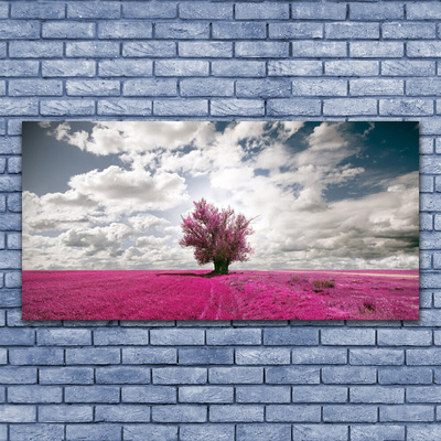 Canvas Kunstdruck Baum Feld Natur