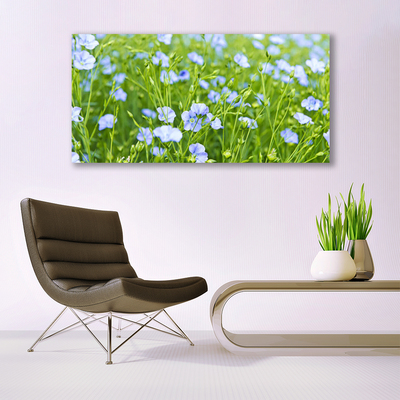 Canvas Kunstdruck Blumen Gras Natur