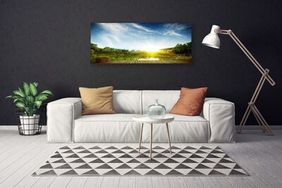 Canvas Kunstdruck See Landschaft