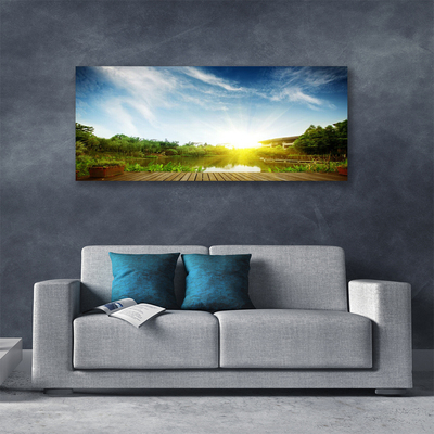 Canvas Kunstdruck See Landschaft