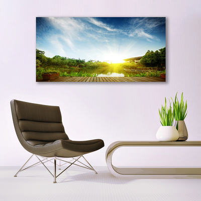 Canvas Kunstdruck See Landschaft