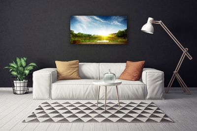 Canvas Kunstdruck See Landschaft