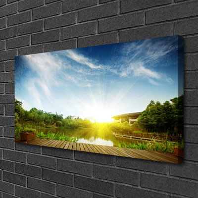 Canvas Kunstdruck See Landschaft