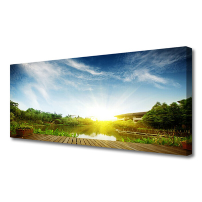 Canvas Kunstdruck See Landschaft