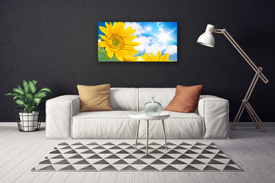 Canvas Kunstdruck Blumen Pflanzen