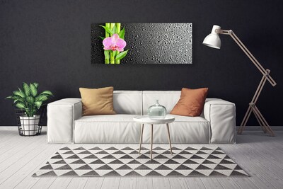 Canvas Kunstdruck Bambusrohre Blume Pflanzen