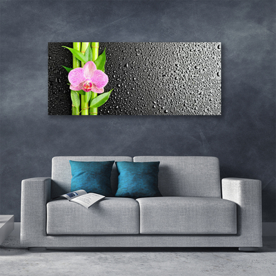 Canvas Kunstdruck Bambusrohre Blume Pflanzen