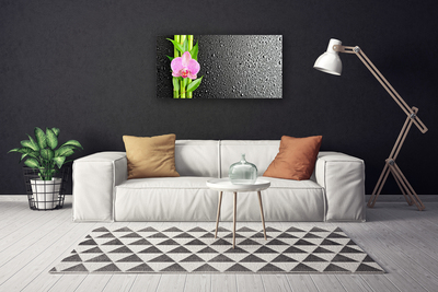 Canvas Kunstdruck Bambusrohre Blume Pflanzen