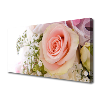 Canvas Kunstdruck Rosen Pflanzen