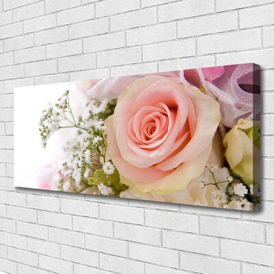 Canvas Kunstdruck Rosen Pflanzen