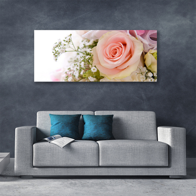 Canvas Kunstdruck Rosen Pflanzen