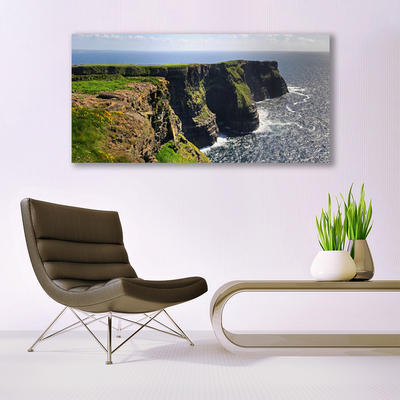 Canvas Kunstdruck Felsen Meer Landschaft