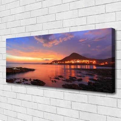 Canvas Kunstdruck Steine Meer Landschaft