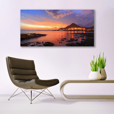 Canvas Kunstdruck Steine Meer Landschaft