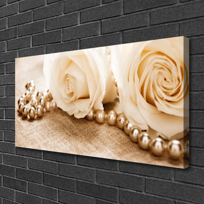 Canvas Kunstdruck Rosen Pflanzen