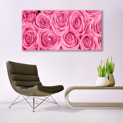 Canvas Kunstdruck Rosen Pflanzen