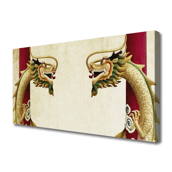 Canvas Kunstdruck Drachen Kunst