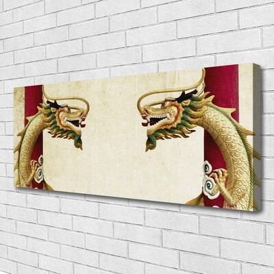 Canvas Kunstdruck Drachen Kunst