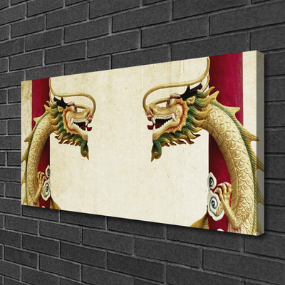 Canvas Kunstdruck Drachen Kunst